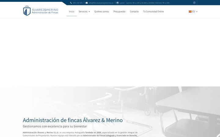 Screenshot of fincasalvarezymerino.es