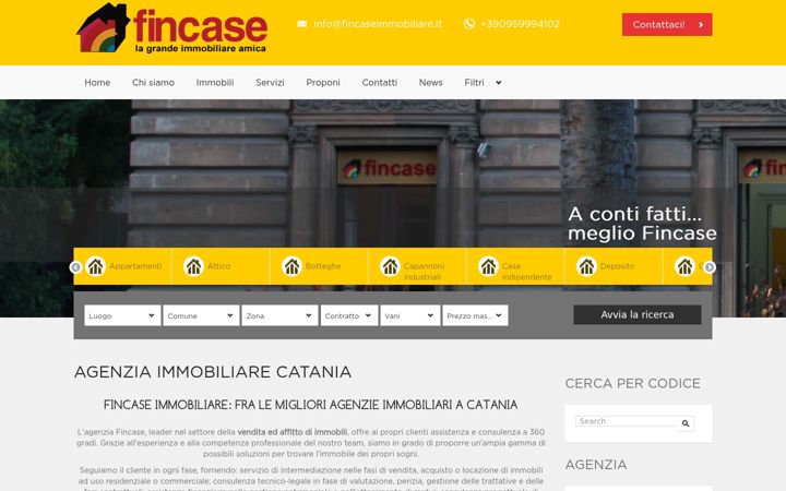 Screenshot di fincaseimmobiliare.it