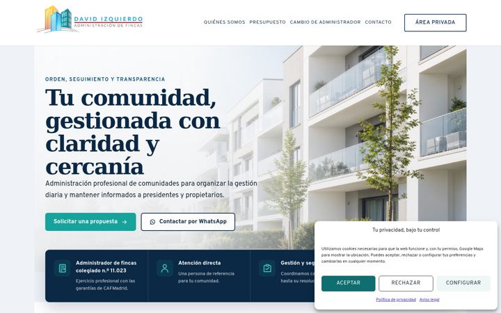 Screenshot of fincasizquierdo.es