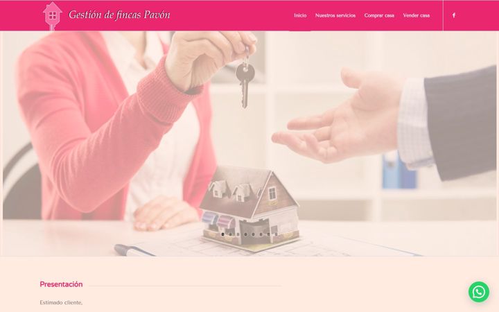 Screenshot of fincaspavon.com