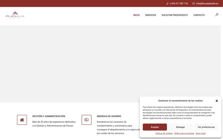 Screenshot of fincasplanalia.es