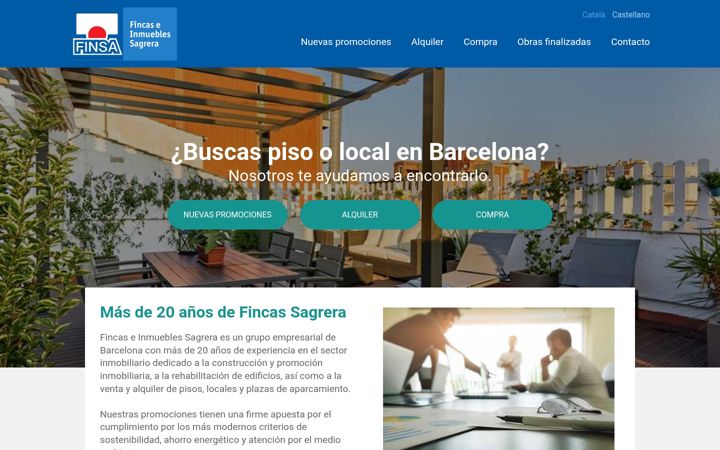Screenshot of fincassagrera.com