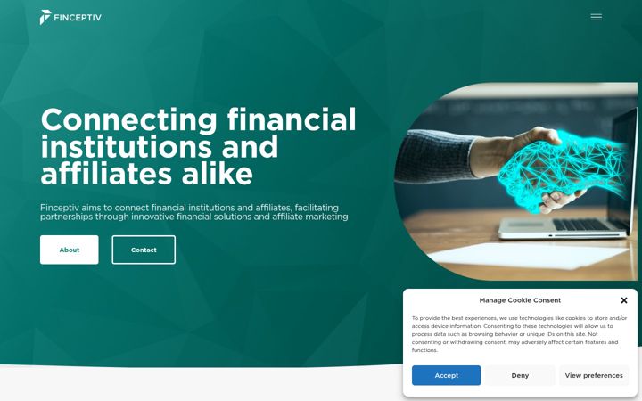Screenshot of finceptiv.com
