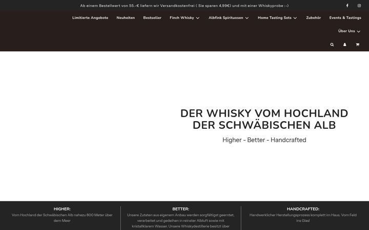 Screenshot of finch-whisky.com