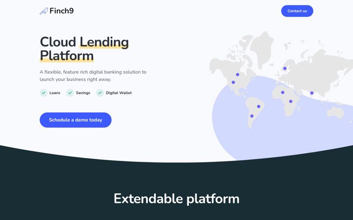 Screenshot of finch9.com