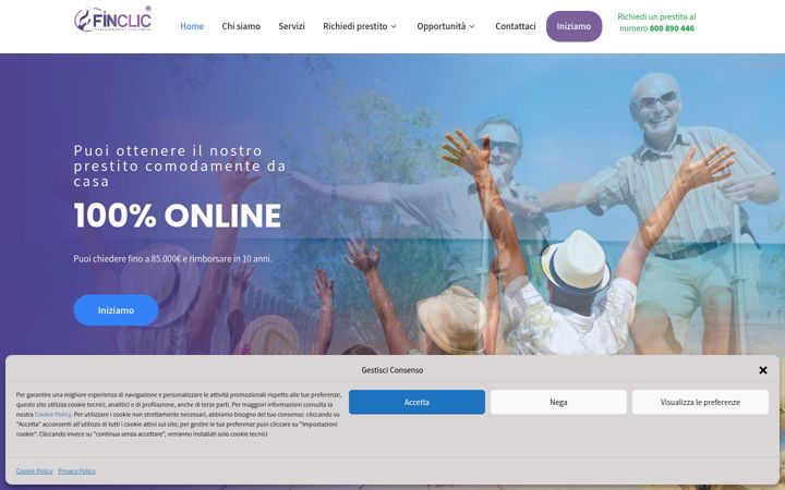 Screenshot of finclic.it