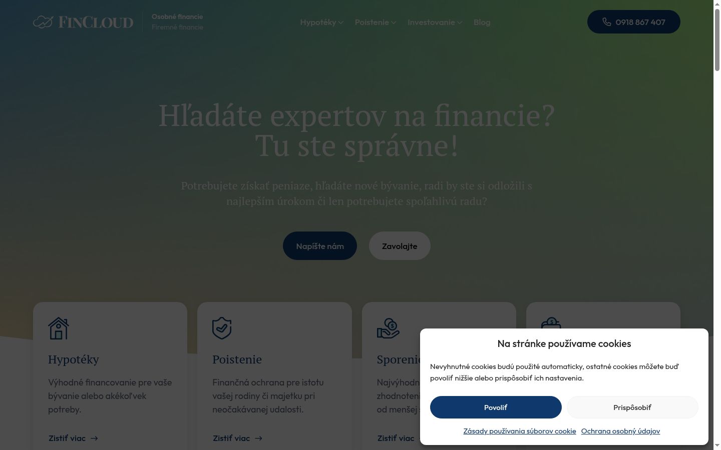 Posnetek zaslona pasice za privolitev, prikazane pred kakršno koli interakcijo