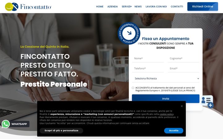 Screenshot of fincontatto.it