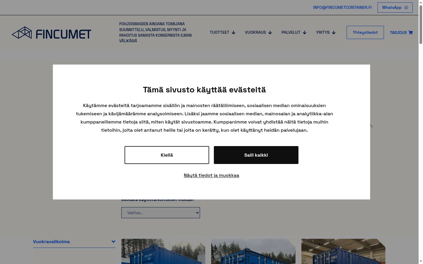 Zrzut ekranu banera zgody wyświetlanego przed jakąkolwiek interakcją