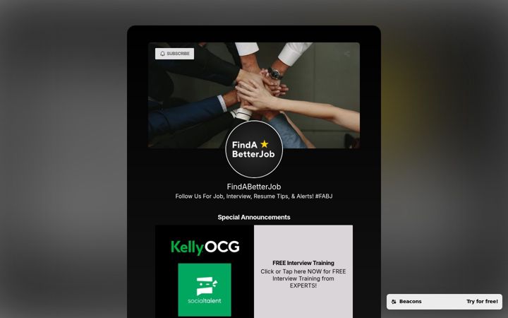 Screenshot of findabetterjob.com