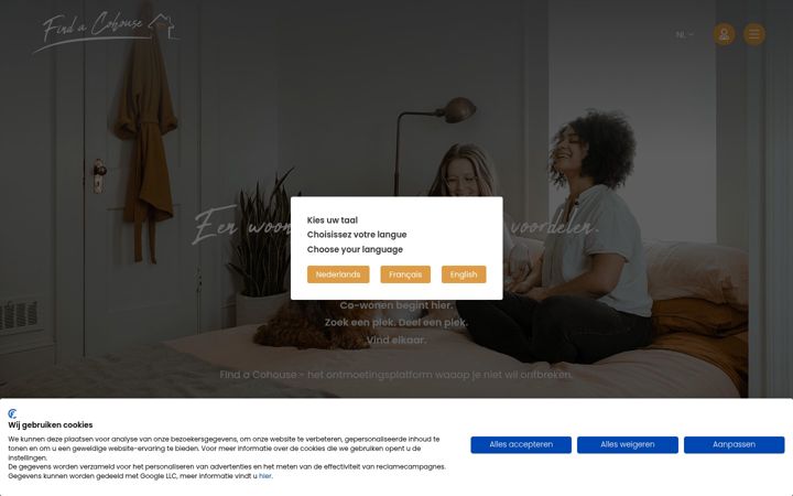 Screenshot of findacohouse.be