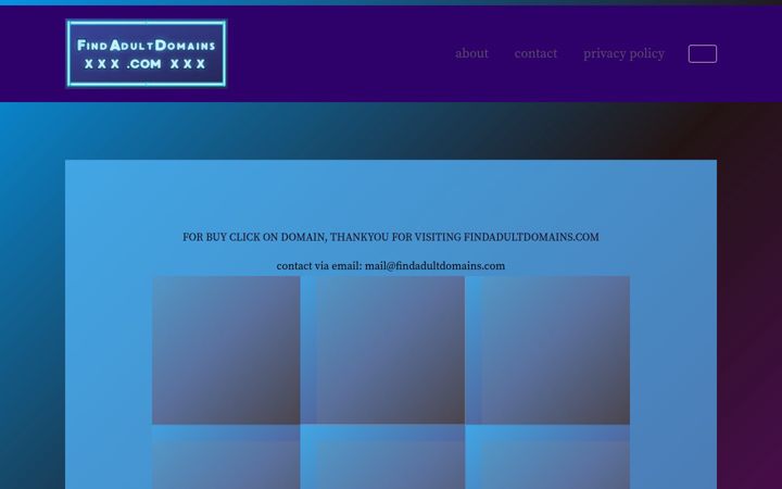 Screenshot of findadultdomains.com