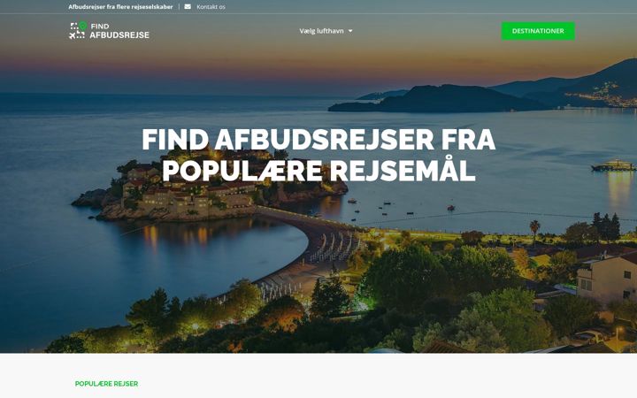Screenshot of findafbudsrejser.dk