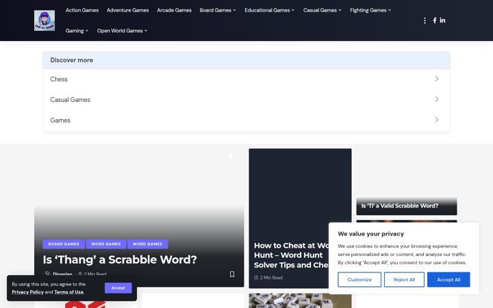 Screenshot of findallgames.com