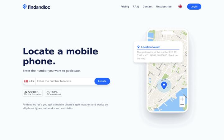 Screenshot of findandloc.com
