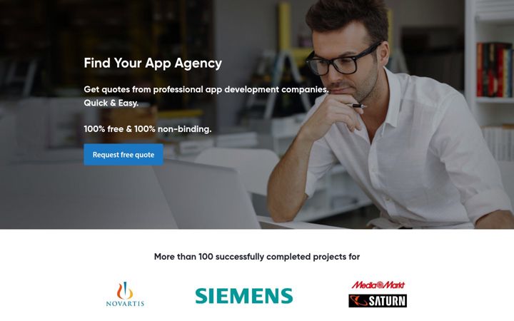 Screenshot of findappagency.com