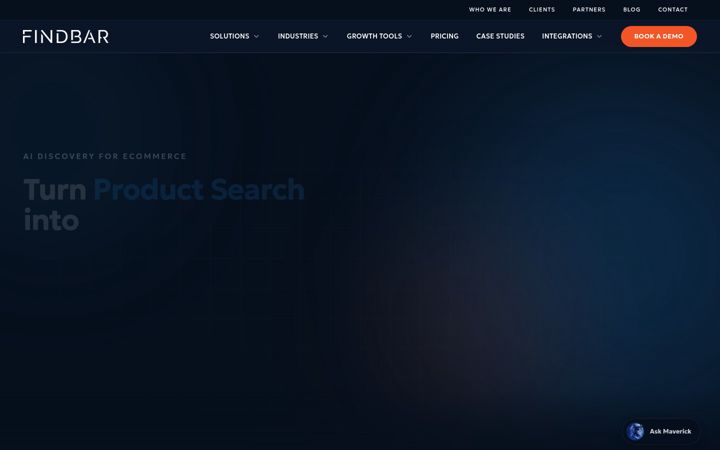 Captura de ecrã de findbar.io