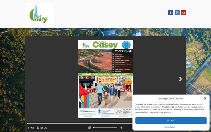 Snímek obrazovky findcasey.com.au