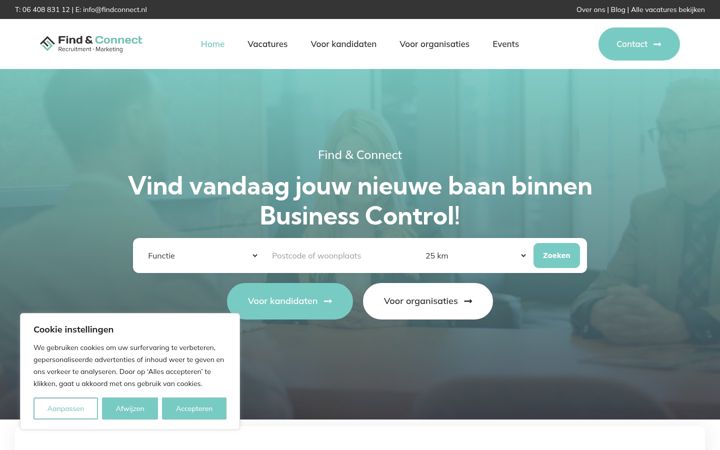 Screenshot of findconnect.nl