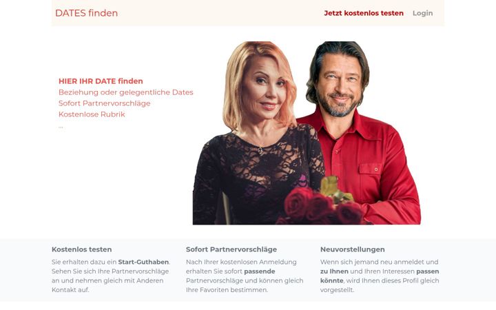 Screenshot of finde-dates.com