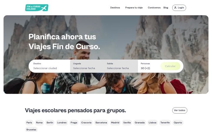 Screenshot of findecursocolegio.com