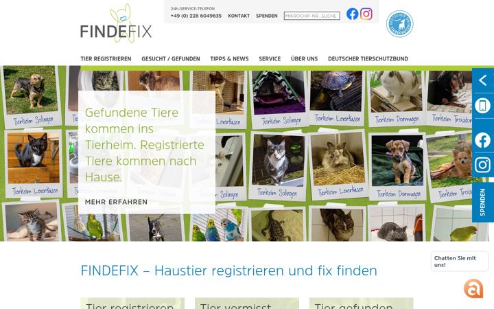 Screenshot of findefix.com