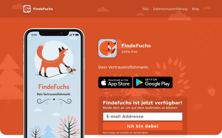 Screenshot of findefuchs.app