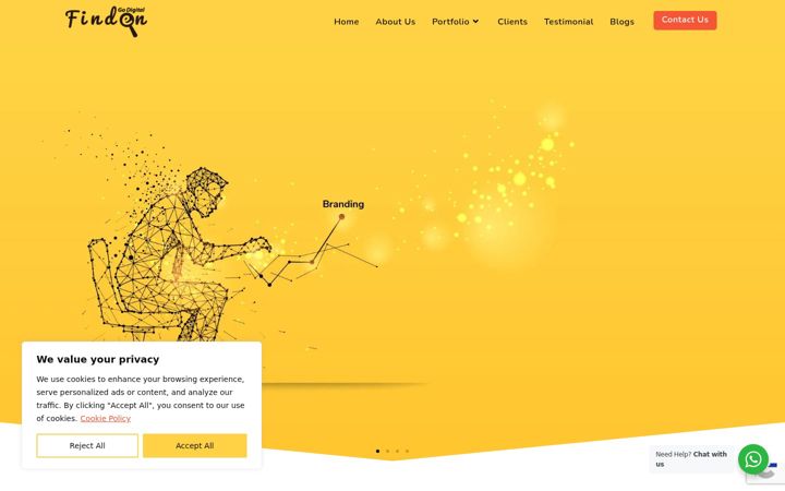 Screenshot of findengodigital.com