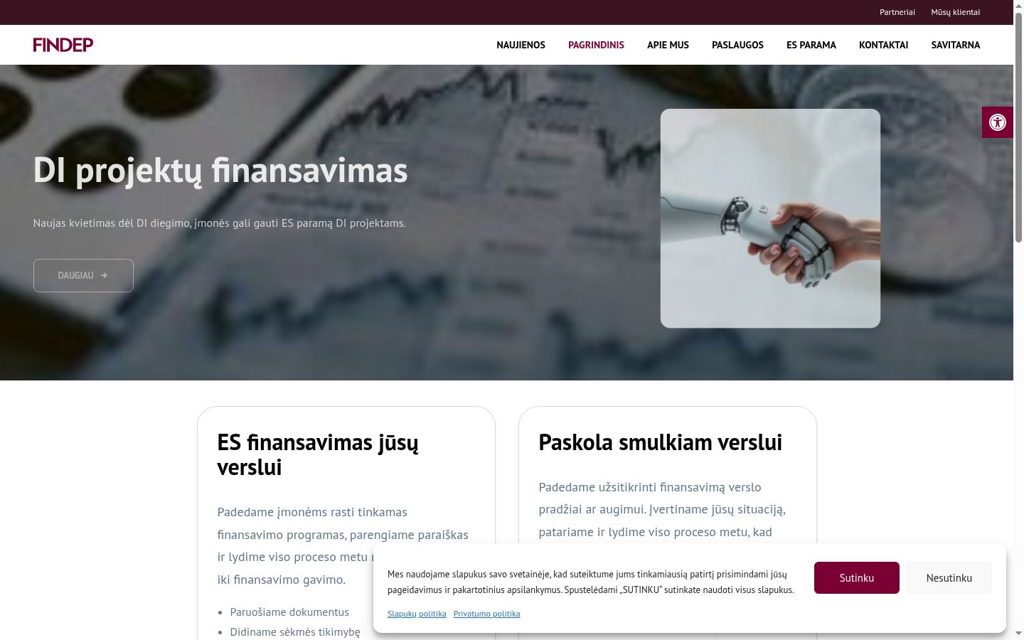 Snímek obrazovky baneru souhlasu zobrazeného před jakoukoli interakcí