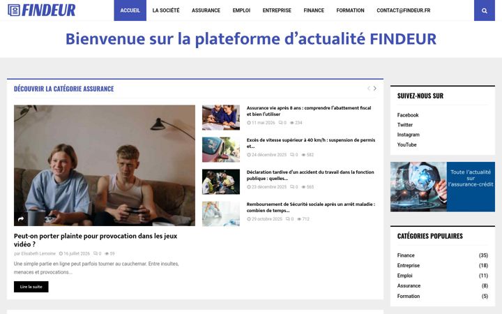 Screenshot of findeur.fr