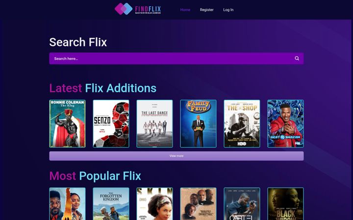 Screenshot of findflix.africa