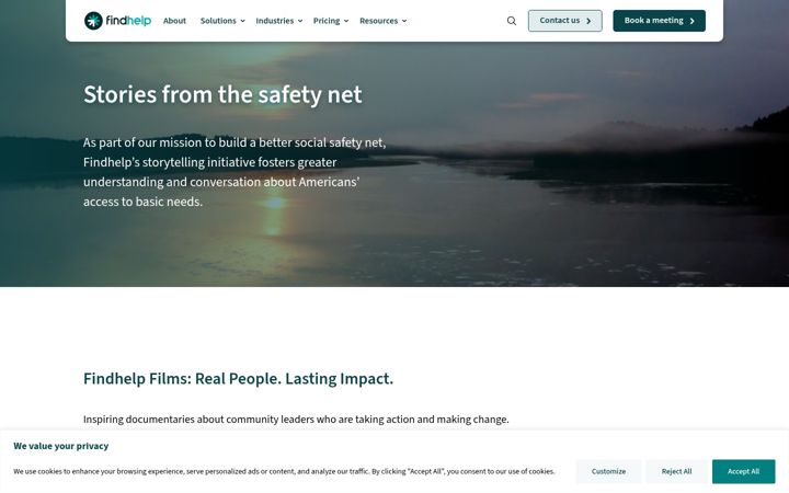 Screenshot of findhelpfilms.com