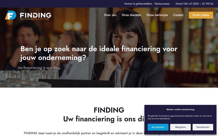Screenshot of finding.nl