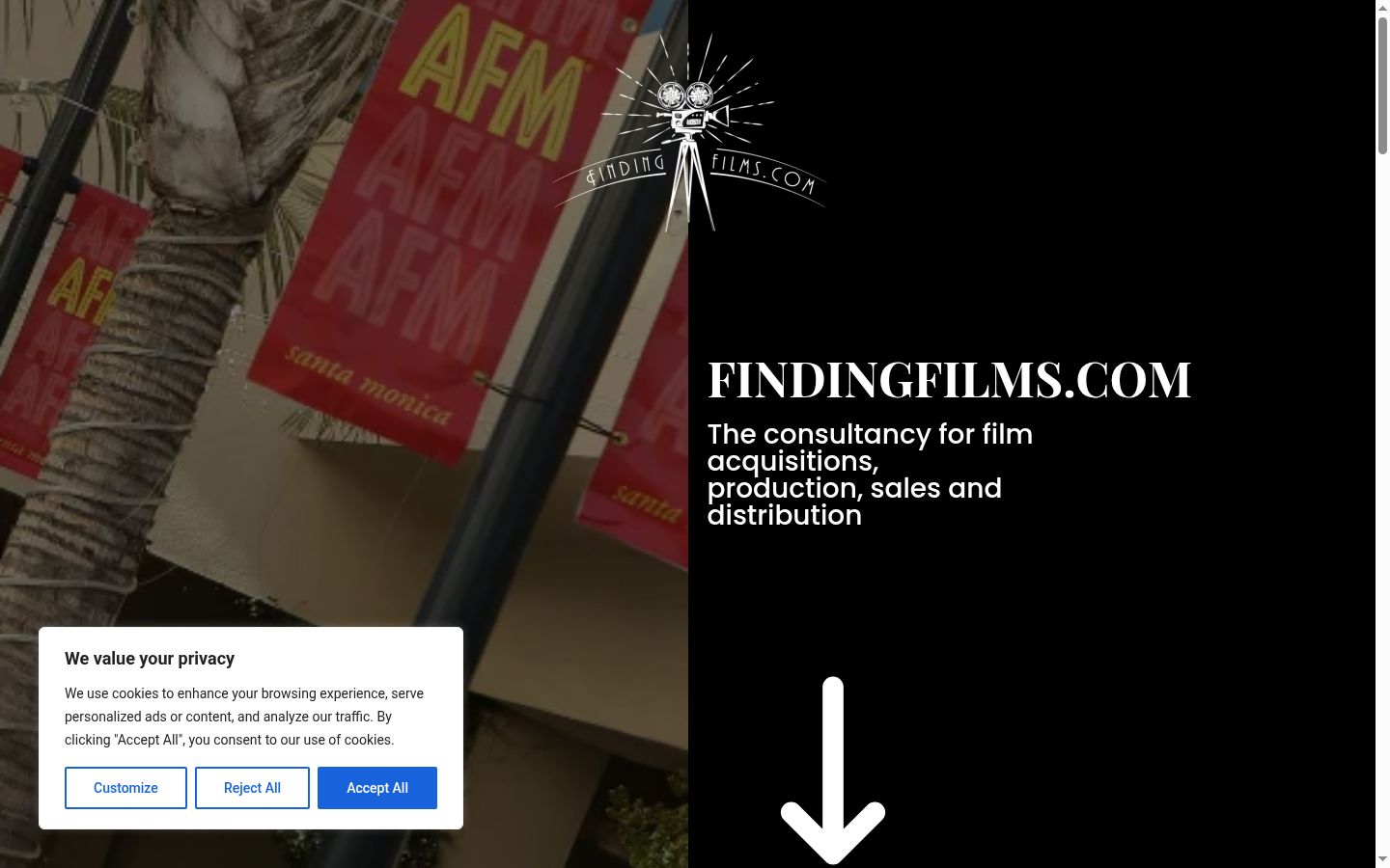 Screenshot des Einwilligungsbanners vor jeglicher Interaktion