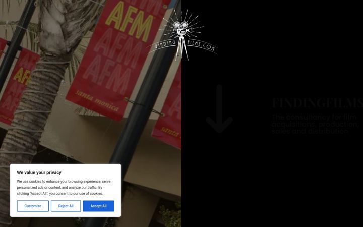 Screenshot of findingfilms.com