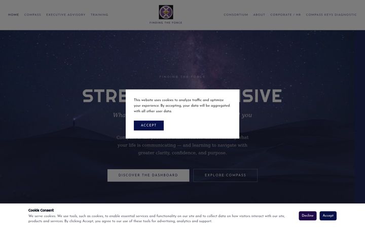 Screenshot of findingtheforce.com