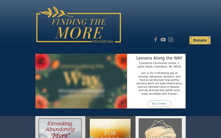 Screenshot of findingthemore.org