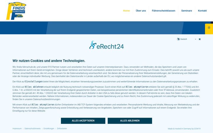 Screenshot of findis-fahrschule.de