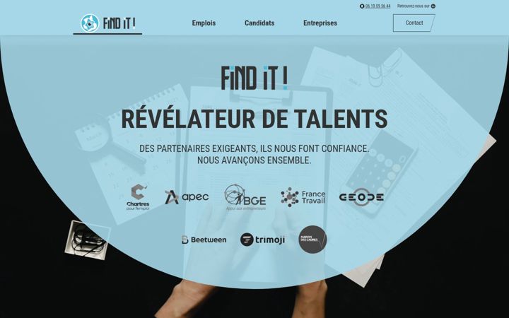 Screenshot of finditrecrutement.com