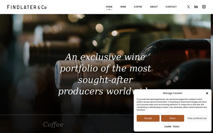 Screenshot of findlaterandco.com