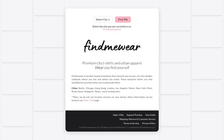 Screenshot of findmewear.com