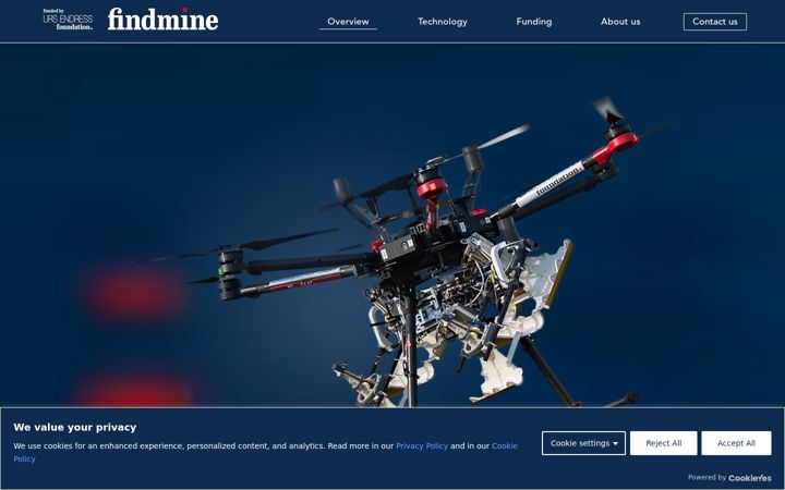 Screenshot of findmine.org