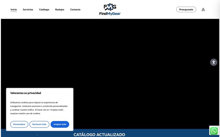 Screenshot of findmygear.net