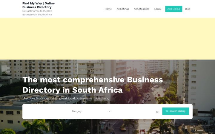 Képernyőkép: findmyway.co.za