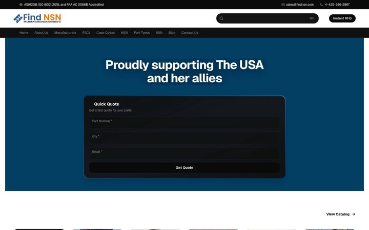 Screenshot of findnsn.com