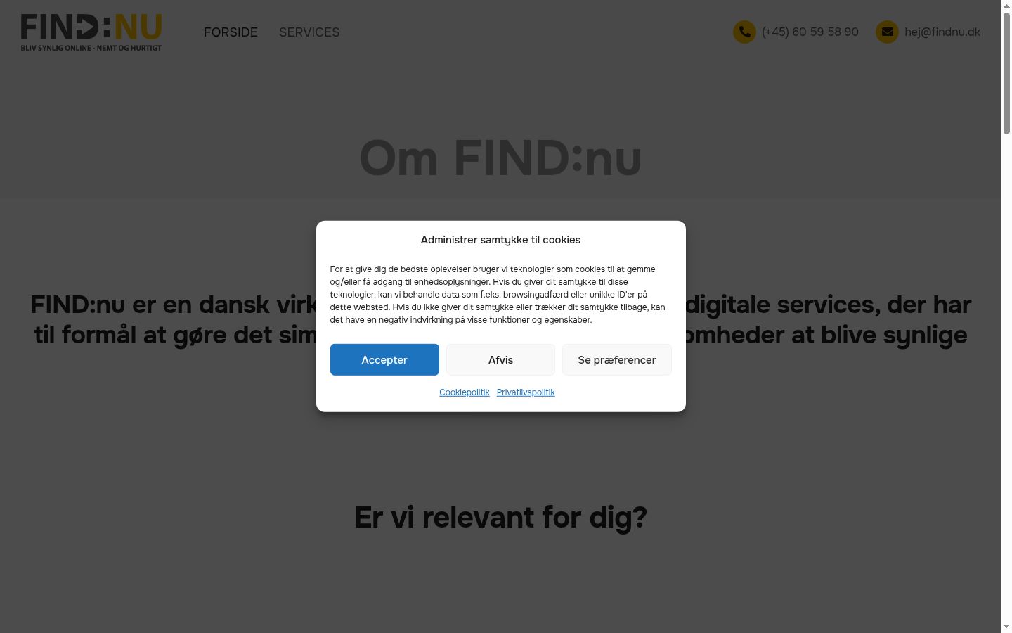 Screenshot van de toestemmingsbanner zoals getoond vóór enige interactie