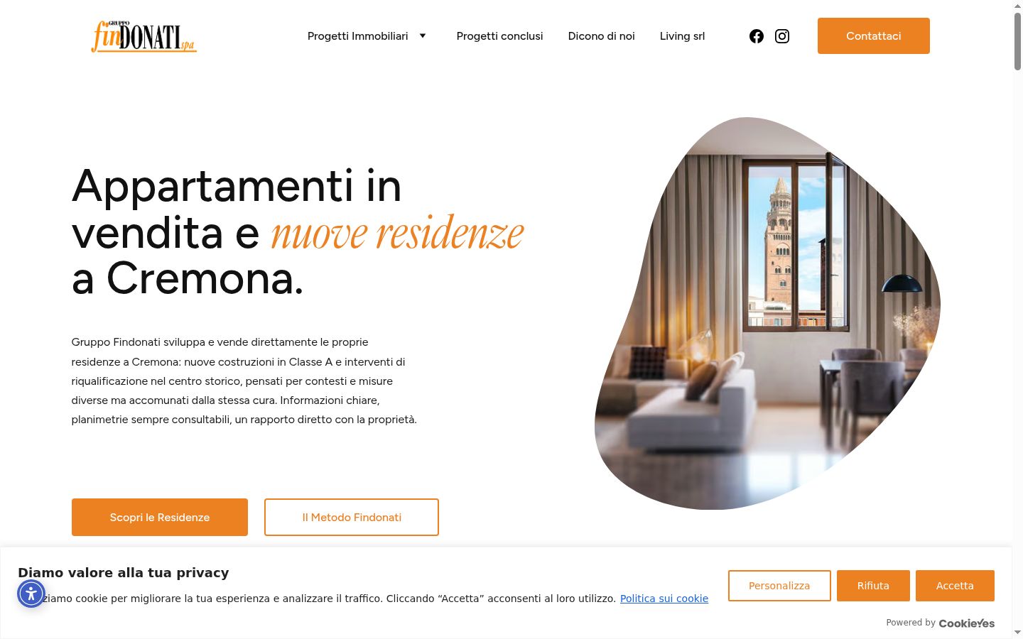 Capture d'écran de la bannière de consentement affichée avant toute interaction