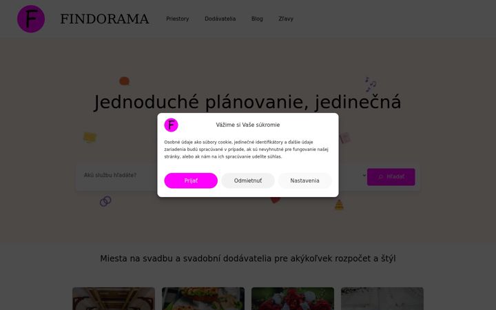 Screenshot of findorama.sk