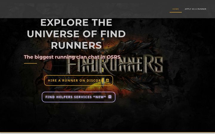 Screenshot of findrunners.com