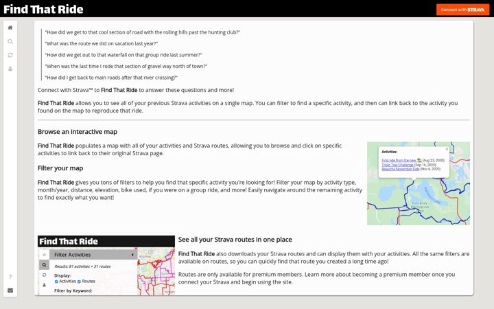 Screenshot of findthatride.com